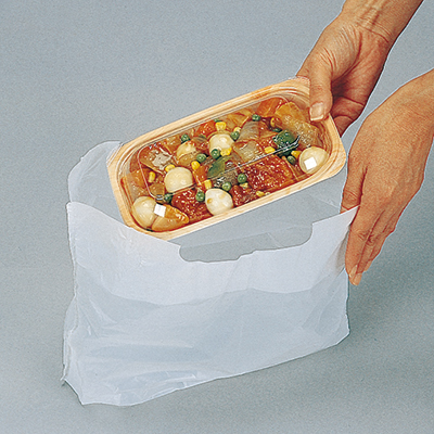 福助工業 キャリーバッグ ランチ 乳白 大 （1500枚） キャリーバッグ