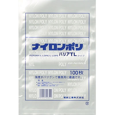 福助工業 ナイロンポリ TLタイプ規格袋 14-24 （2400枚）巾140×長さ