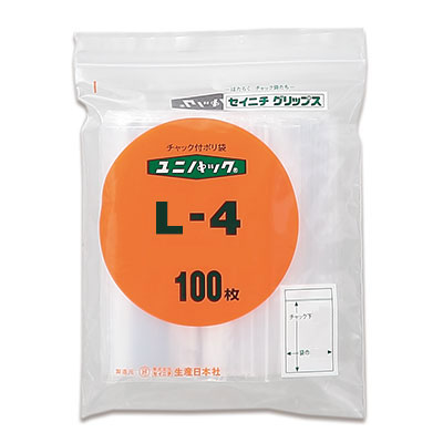 セイニチ ユニパック 0.04タイプ L-4（1ケース800枚） ユニパック 0.04