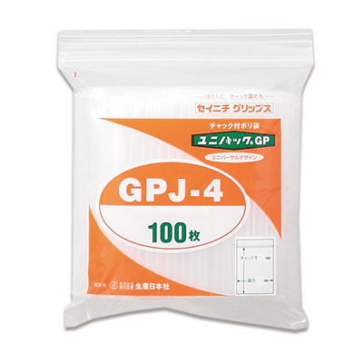 セイニチ ユニパック GPタテ長タイプ J-4（1ケース1200枚） ユニパック